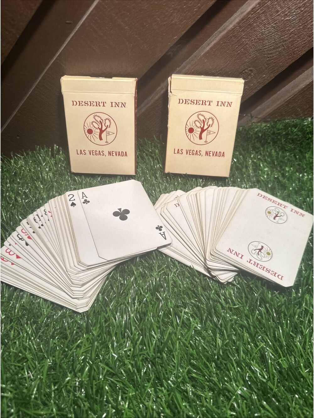 VTG Desert Inn Las Vegas 2 Deck Cards Cancelled Golf Logo